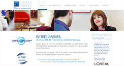 Desktop Screenshot of elysees-langues.com