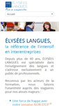 Mobile Screenshot of elysees-langues.com